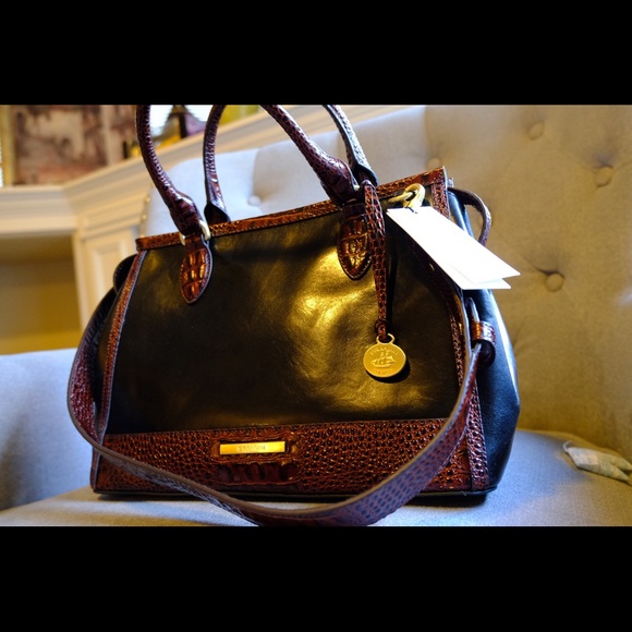 Brahmin Quincy Collection Schooner Satchel - Picture 2 of 4